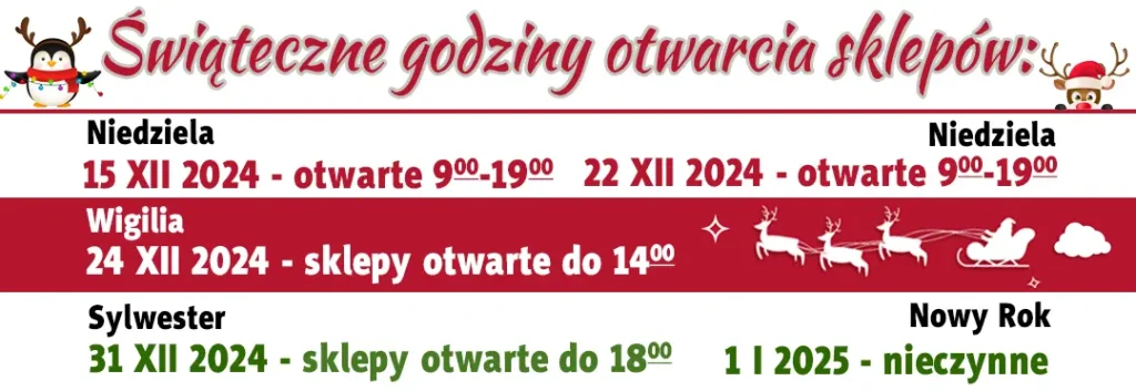 swiateczne godziny otwarcia 2024