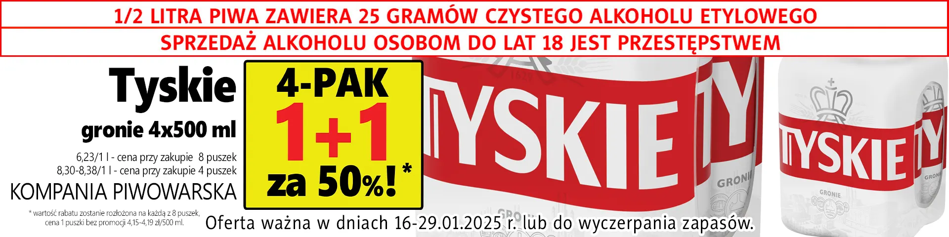 billboard_16_29_01_2025_tyskie_gronie_KOMPANIA_PIWOWARSKA